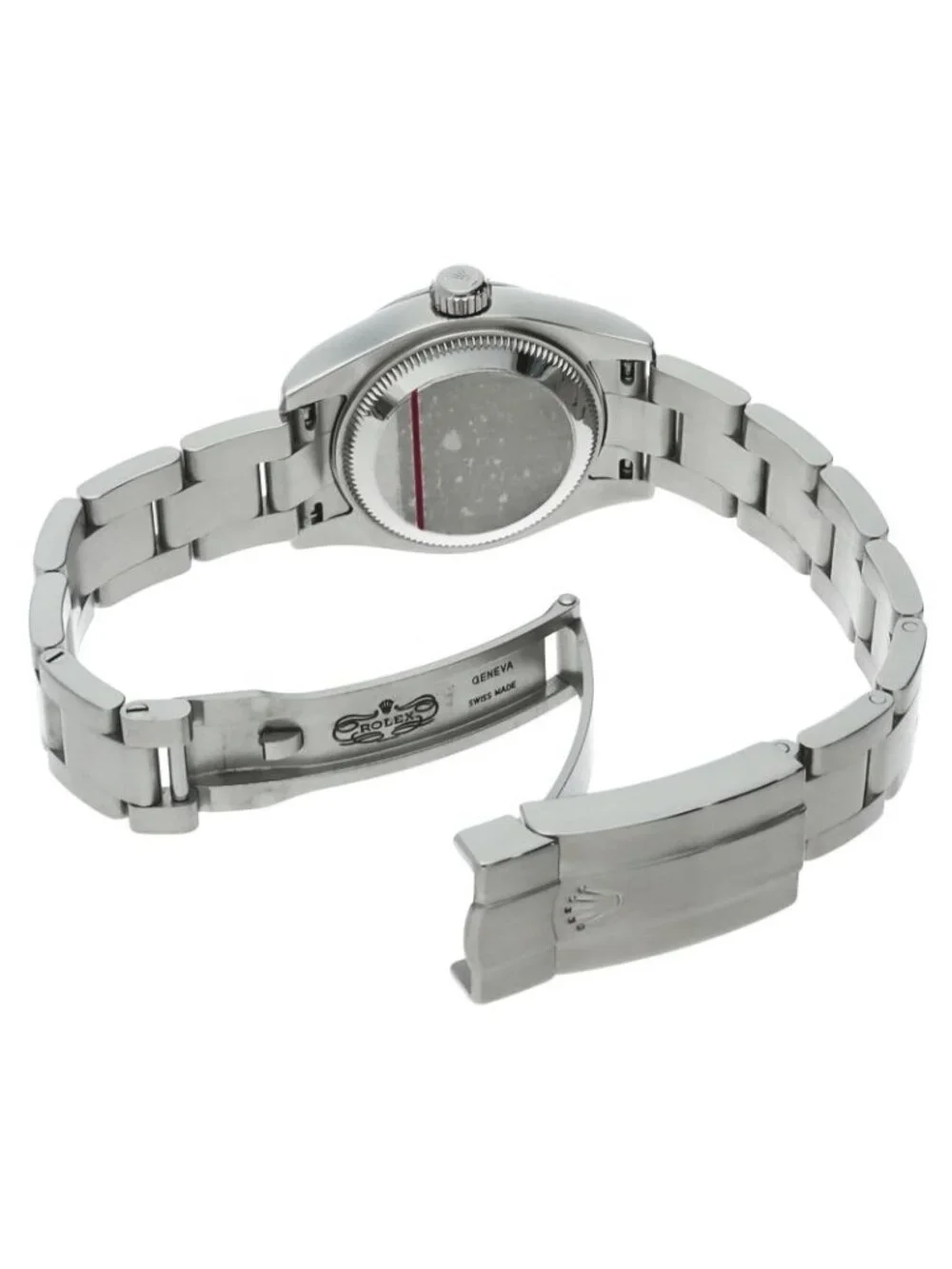 Rolex Oyster Perpetual 26 Watch SS Black Polished
